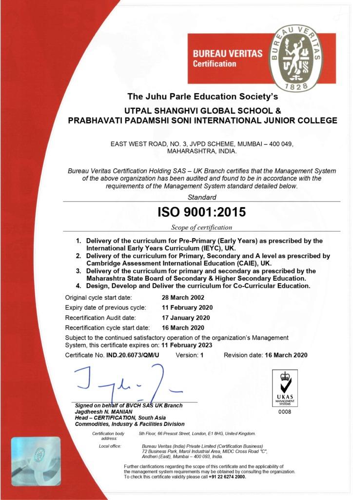 International Organization for Standardization (ISO) – Juhu Parle ...